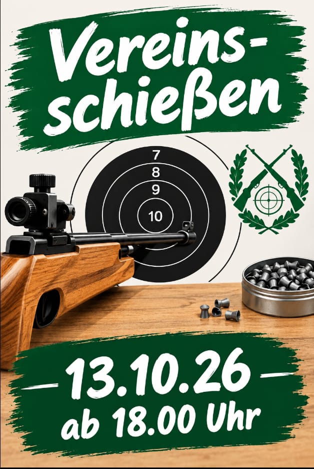Einladung zum Vogelschießen am 19.09.2026 15 Uhr